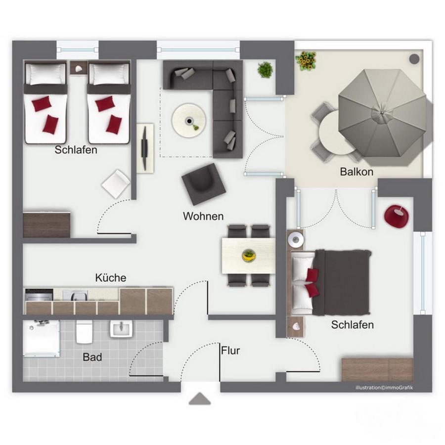 Duenenblick Wohnung 09 Boltenhagen  Luaran gambar